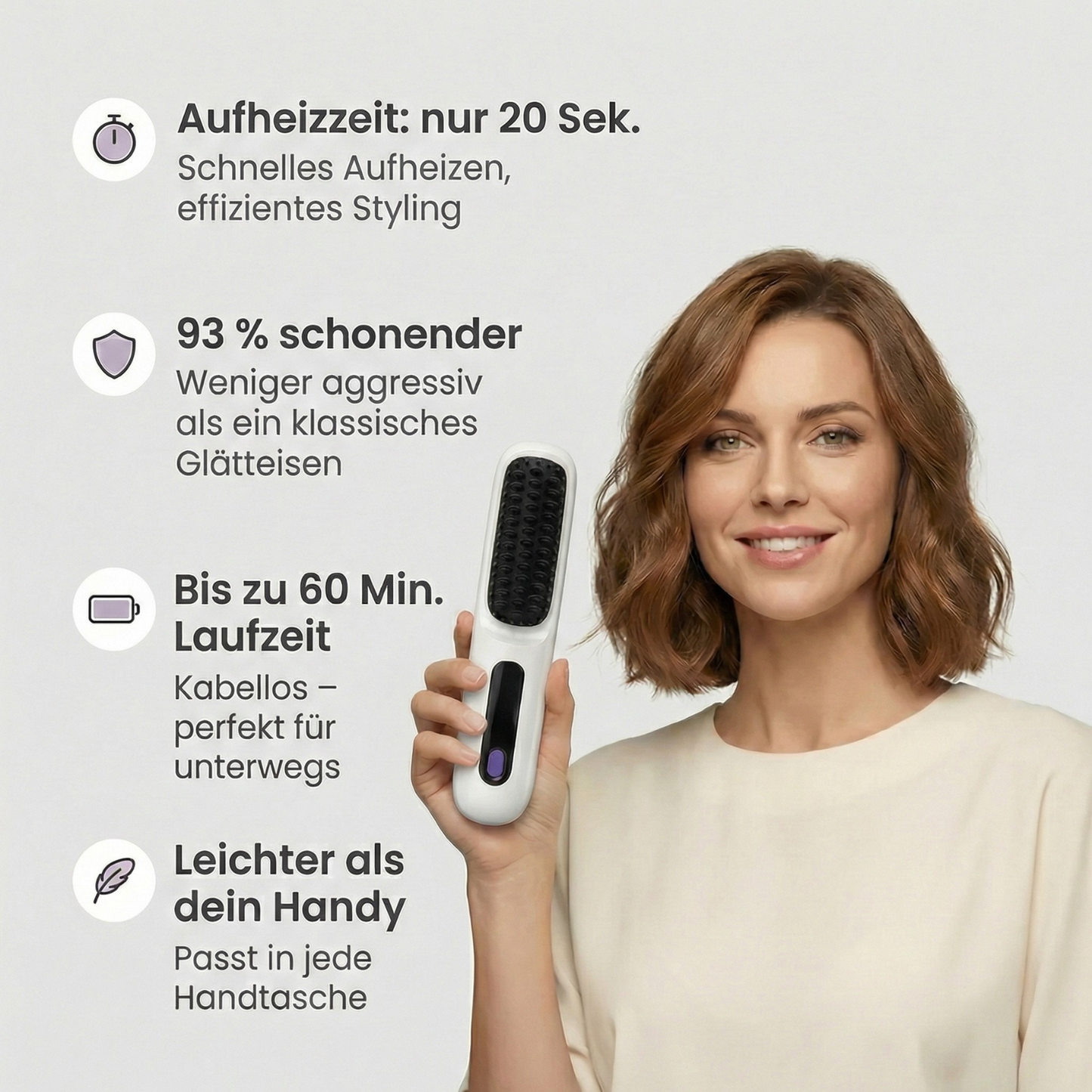 Lifta – Tragbare Stylingbürste