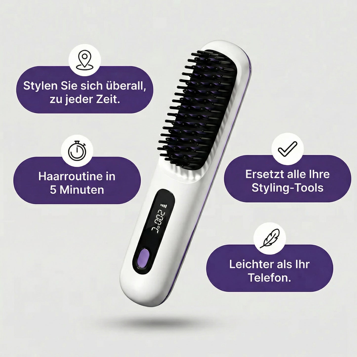 Lifta – Tragbare Stylingbürste